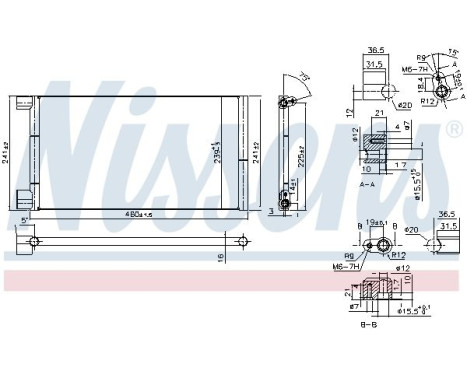 Condenser, air conditioning 94785 Nissens, Image 6