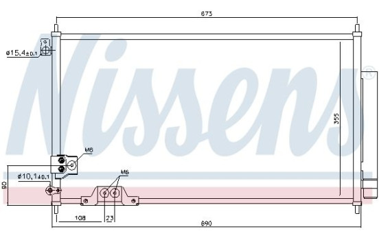Condenser, air conditioning 94788 Nissens, Image 6