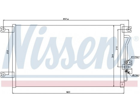 Condenser, air conditioning 94790 Nissens, Image 5