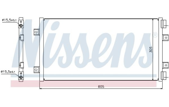 Condenser, air conditioning 94811 Nissens, Image 6