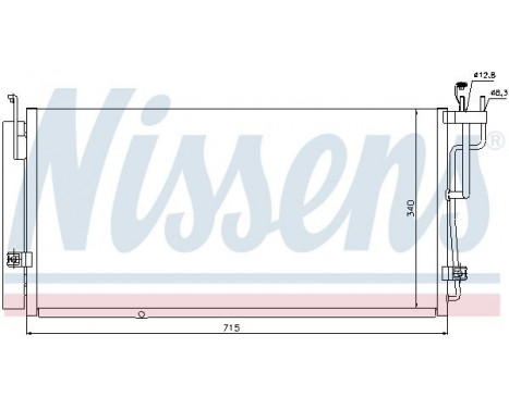 Condenser, air conditioning 94823 Nissens, Image 6