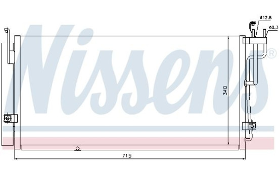 Condenser, air conditioning 94823 Nissens, Image 6