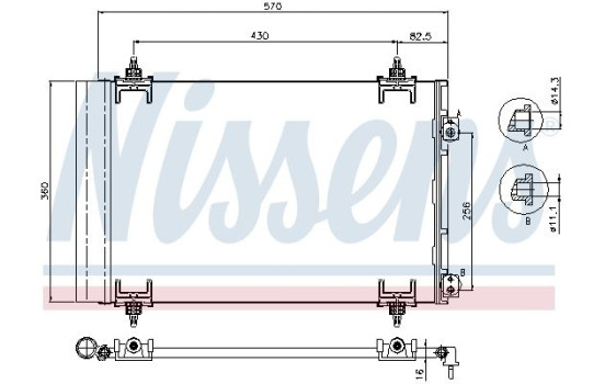 Condenser, air conditioning 94826 Nissens, Image 2