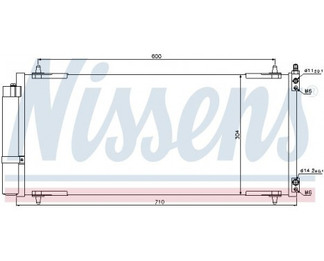 Condenser, air conditioning 94830 Nissens, Image 3