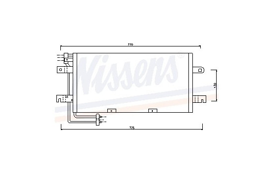Condenser, air conditioning 94834 Nissens, Image 2