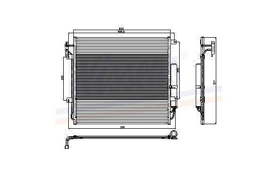Condenser, air conditioning 94839 Nissens, Image 2