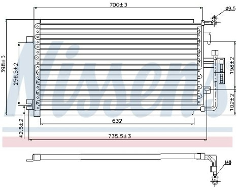 Condenser, air conditioning 94846 Nissens