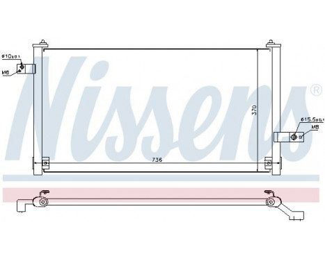 Condenser, air conditioning 94847 Nissens, Image 2