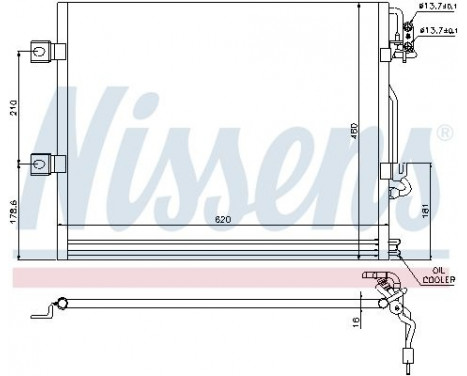 Condenser, air conditioning 94858 Nissens, Image 6