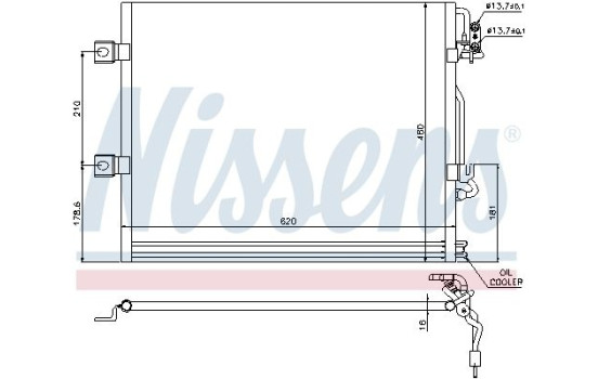 Condenser, air conditioning 94858 Nissens, Image 6