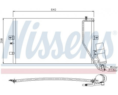 Condenser, air conditioning 94862 Nissens