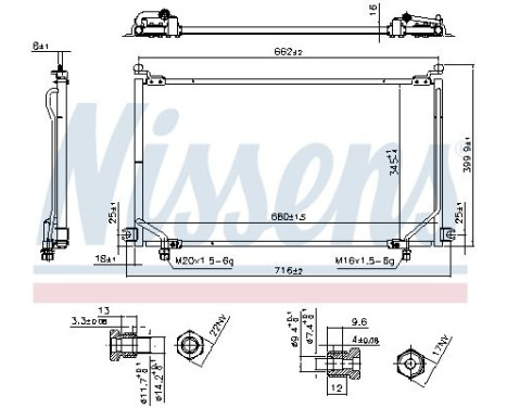 Condenser, air conditioning 94863 Nissens, Image 2