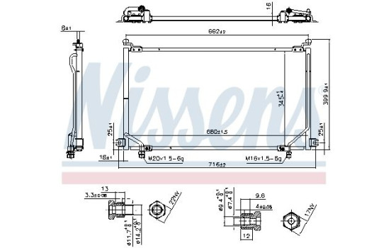 Condenser, air conditioning 94863 Nissens, Image 2