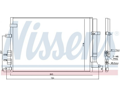 Condenser, air conditioning 94871 Nissens, Image 6