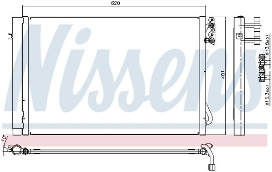 Condenser, air conditioning 94872 Nissens
