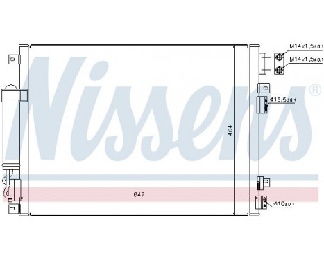 Condenser, air conditioning 94874 Nissens, Image 6