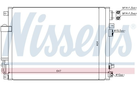 Condenser, air conditioning 94874 Nissens, Image 6