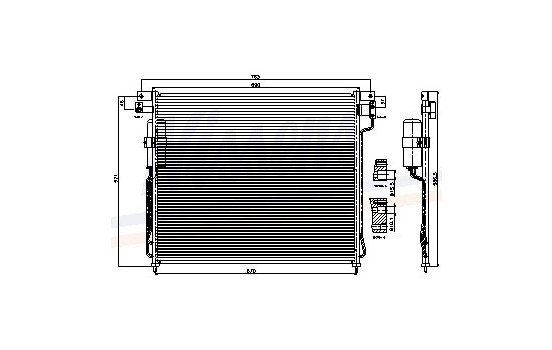 Condenser, air conditioning 94879 Nissens, Image 2