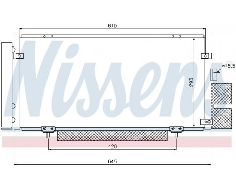 Condenser, air conditioning 94885 Nissens, Image 6