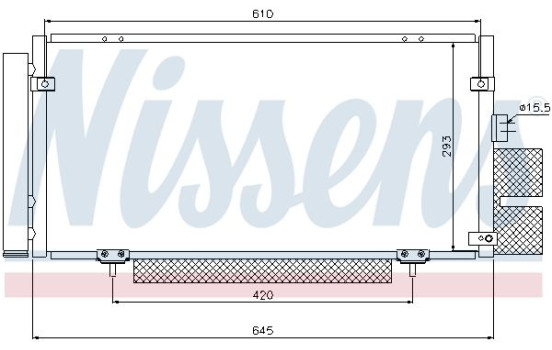 Condenser, air conditioning 94885 Nissens, Image 6