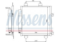 Condenser, air conditioning 94891 Nissens