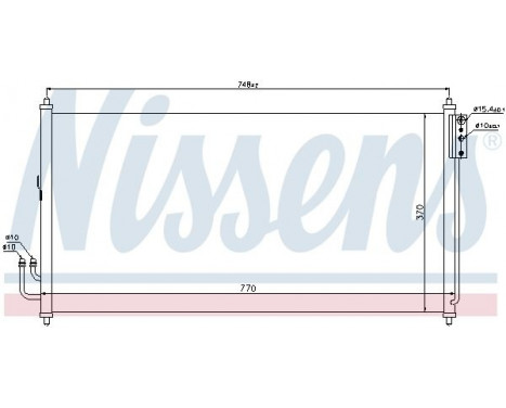 Condenser, air conditioning 94907 Nissens, Image 2