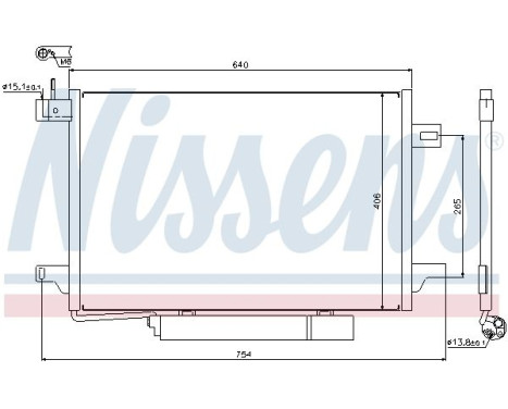 Condenser, air conditioning 94910 Nissens, Image 2