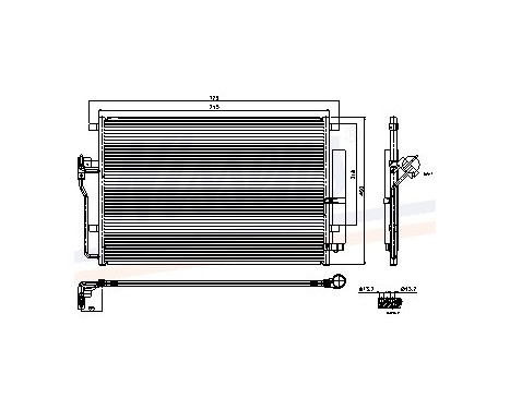 Condenser, air conditioning 94917 Nissens, Image 2