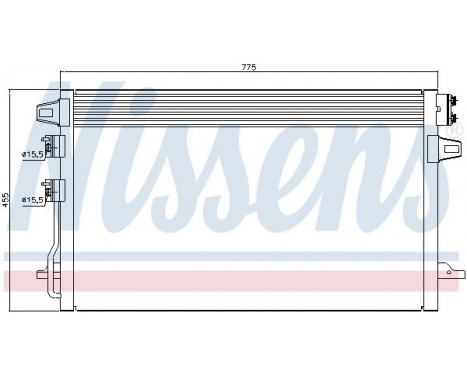 Condenser, air conditioning 94929 Nissens, Image 3