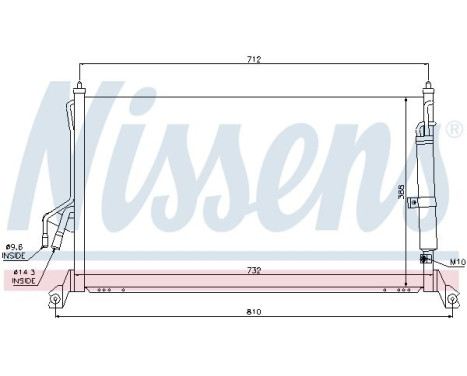 Condenser, air conditioning 94930 Nissens, Image 2