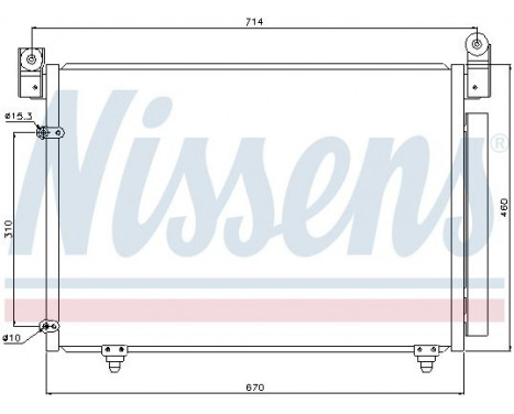 Condenser, air conditioning 94933 Nissens, Image 2