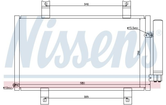 Condenser, air conditioning 94934 Nissens, Image 6