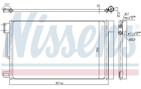 Condenser, air conditioning 94973 Nissens, Image 2