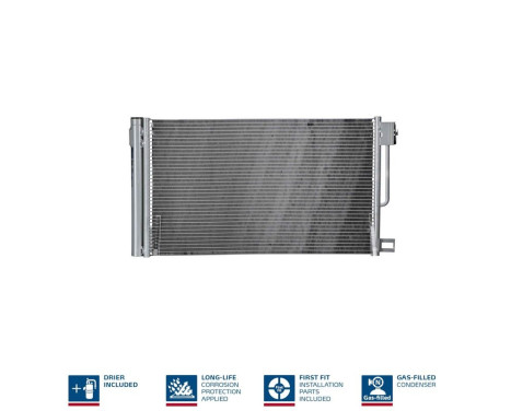 Condenser, air conditioning 94973 Nissens, Image 3