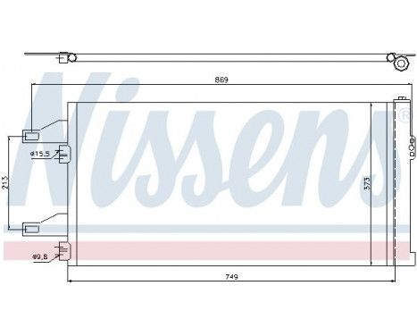 Condenser, air conditioning 94985 Nissens