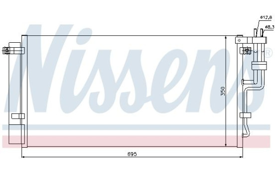 Condenser, air conditioning 94993 Nissens, Image 6