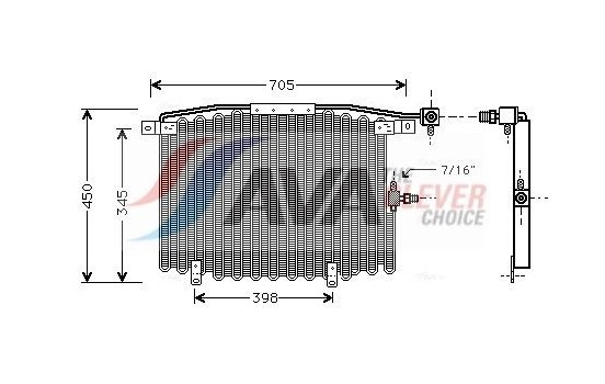 Condenser, air conditioning AI5115 Ava Quality Cooling