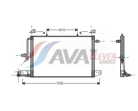 Condenser, air conditioning AI5117 Ava Quality Cooling