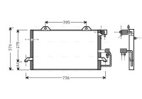 Condenser, air conditioning AI5118 Ava Quality Cooling