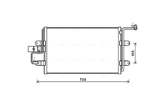 Condenser, air conditioning AI5130 Ava Quality Cooling