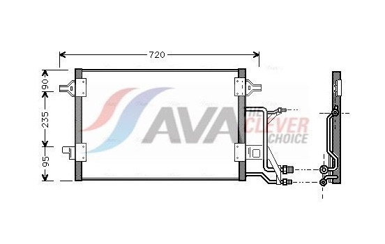 Condenser, air conditioning AI5176 Ava Quality Cooling