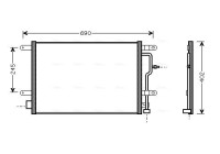 Condenser, air conditioning AI5194 Ava Quality Cooling