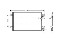 Condenser, air conditioning AI5237 Ava Quality Cooling