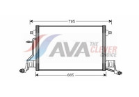 Condenser, air conditioning AI5264 Ava Quality Cooling