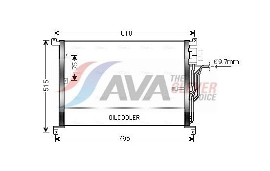 Condenser, air conditioning AI5301 Ava Quality Cooling