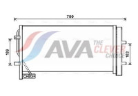 Condenser, air conditioning AI5382D Ava Quality Cooling