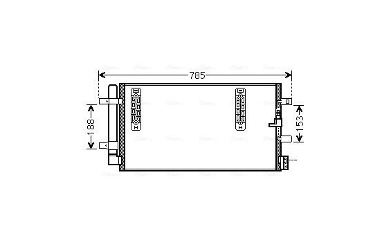 Condenser, air conditioning AIA5297D Ava Quality Cooling