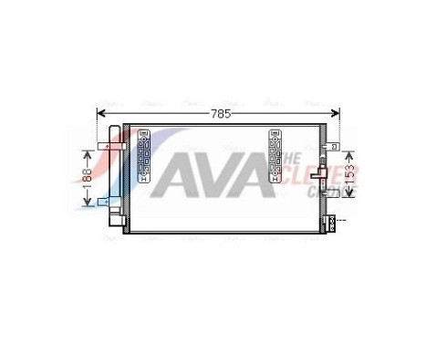 Condenser, air conditioning AIA5297D Ava Quality Cooling
