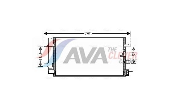 Condenser, air conditioning AIA5360D Ava Quality Cooling