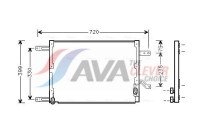 Condenser, air conditioning AL5080 Ava Quality Cooling